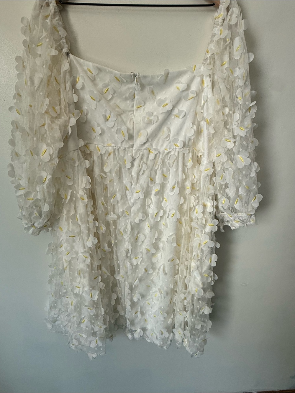 Butterfly Applique Mini Dress - Picture 7 of 11